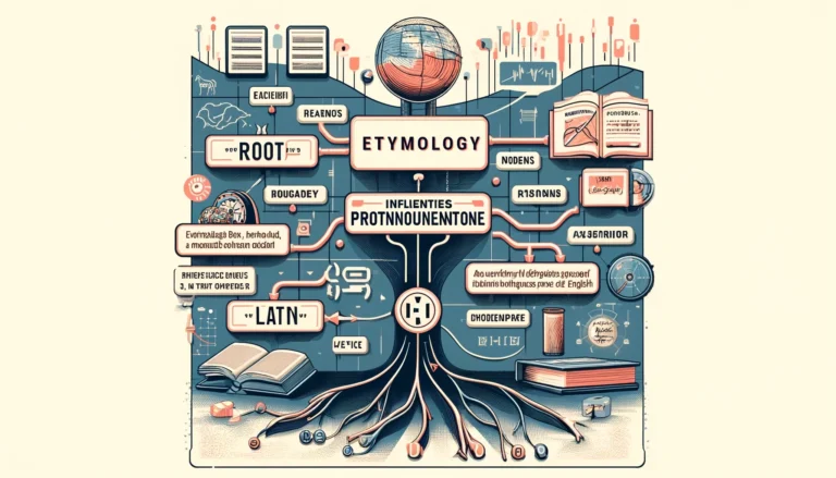 Infographic illustrating silent 'e' pronunciation inconsistencies and etymology